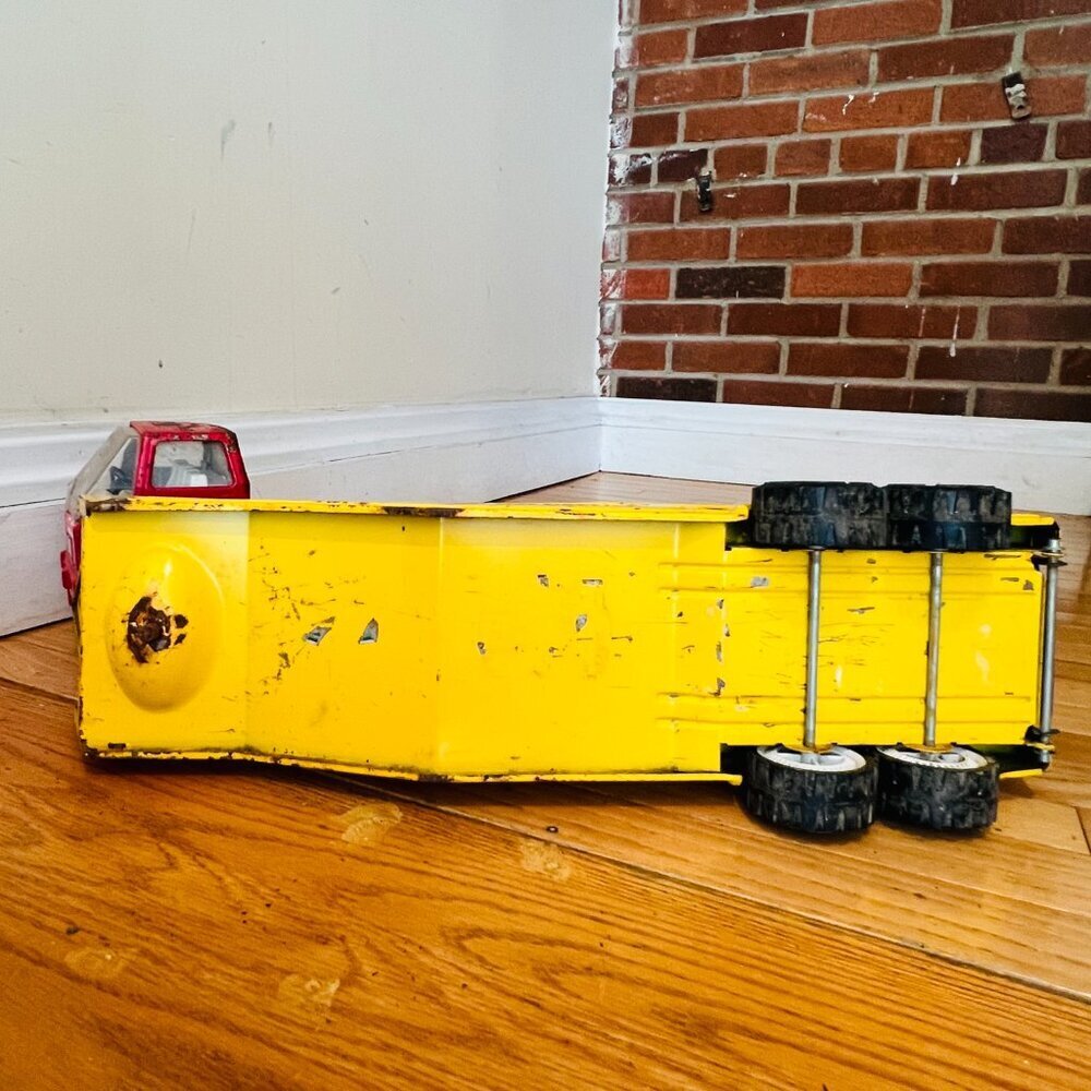 Vintage 1970's Mighty Tonka Pressed Steel 34" Car Carrier Transporter #3991 - Picture 7 of 16